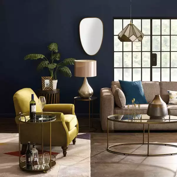 Dunelm Pimlico Antique Brass Drinks Trolley 5 Dunelm Pimlico Antique Brass Drinks Trolley - Image 3