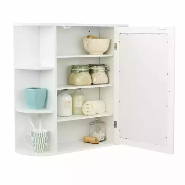 Lloyd Pascal Verona White Mirror Cabinet 5 Lloyd Pascal Verona White Mirror Cabinet - Image 3