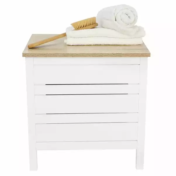 Lloyd Pascal Amalfi White Laundry Hamper 6 Lloyd Pascal Amalfi White Laundry Hamper - Image 4
