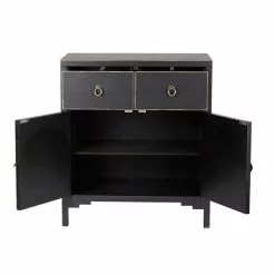 Dunelm Hanna 2 Drawer & 1 Door Chest, Black 10 Dunelm Hanna 2 Drawer & 1 Door Chest, Black -Dune Room Furniture Shop 1000106945 alt02