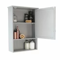 Lloyd Pascal Rimini Grey Mirror Cabinet -Dune Room Furniture Shop 1000114250 alt03