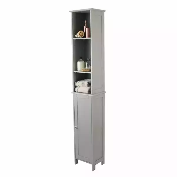 Lloyd Pascal Rimini Grey Tall Cabinet 7 Lloyd Pascal Rimini Grey Tall Cabinet - Image 5