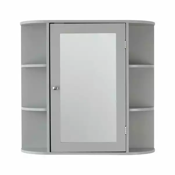 Lloyd Pascal Verona Grey Mirror Cabinet 4 Lloyd Pascal Verona Grey Mirror Cabinet - Image 2