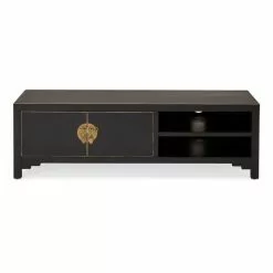 Dunelm Hanna Black Wide TV Stand -Dune Room Furniture Shop 1000146593 alt01