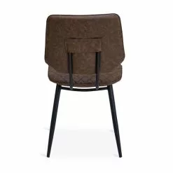 Dunelm Austin Set Of 2 Faux Leather Brown Dining Chairs -Dune Room Furniture Shop 1000147446 alt04