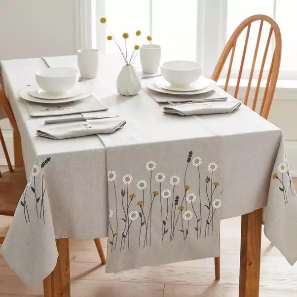 Dunelm Scandi Floral Tablecloth 6 Dunelm Scandi Floral Tablecloth - Image 4