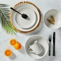 Dunelm Stoneware Natural Matte 12 Piece Dinner Set -Dune Room Furniture Shop 1000150785 alt02