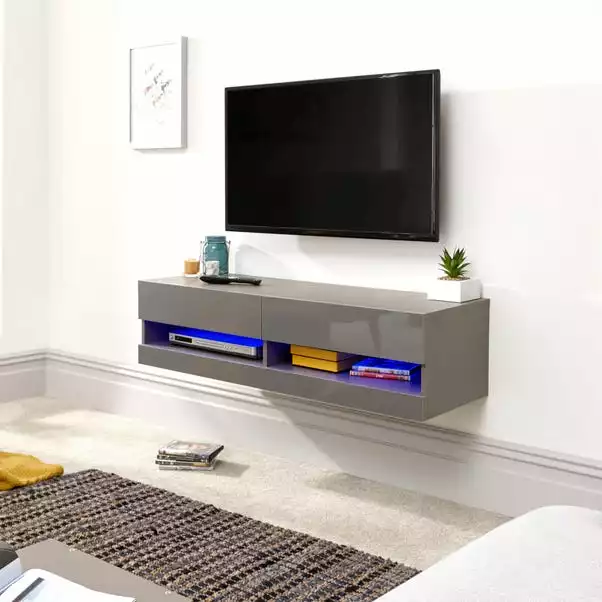 GFW Galicia 120cm LED Wall TV Unit 4 GFW Galicia 120cm LED Wall TV Unit - Image 2