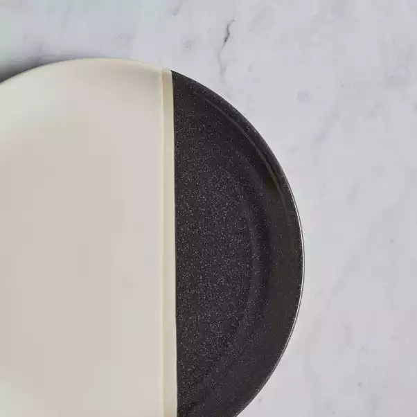 Dunelm Elements Dipped Charcoal 12 Piece Dinner Set 4 Dunelm Elements Dipped Charcoal 12 Piece Dinner Set - Image 2