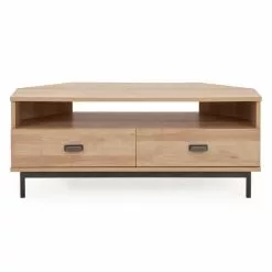 Dunelm Fulton Oak Effect Corner TV Stand 9 Dunelm Fulton Oak Effect Corner TV Stand -Dune Room Furniture Shop 1000157783 alt01