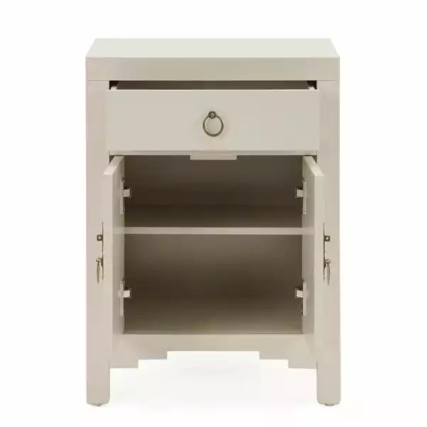 Dunelm Hanna Small 1 Drawer & 1 Door Chest, Oyster Grey 6 Dunelm Hanna Small 1 Drawer & 1 Door Chest, Oyster Grey - Image 4