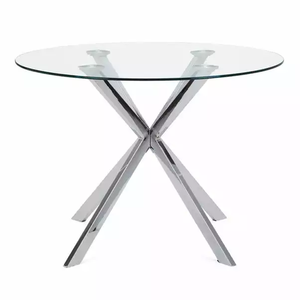 Dunelm Lumia Glass Round Table 4 Dunelm Lumia Glass Round Table - Image 2