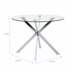 Dunelm Lumia Glass Round Table 13 Dunelm Lumia Glass Round Table -Dune Room Furniture Shop 1000157901 alt08