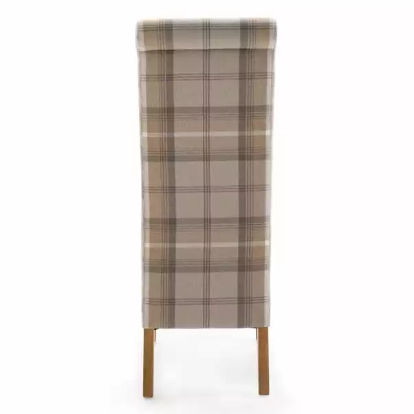 Dunelm Chester Set Of 2 Dining Chairs Natural Woven Check 8 Dunelm Chester Set Of 2 Dining Chairs Natural Woven Check - Image 6