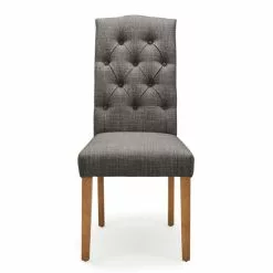 Dunelm Darcy Set Of 2 Dining Chairs Charcoal -Dune Room Furniture Shop 1000157947 alt01