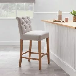 Dunelm Newbury Bar Stool Natural Linen 10 Dunelm Newbury Bar Stool Natural Linen -Dune Room Furniture Shop 1000157975 alt01