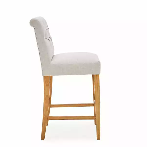 Dunelm Newbury Bar Stool Natural Linen 7 Dunelm Newbury Bar Stool Natural Linen - Image 5