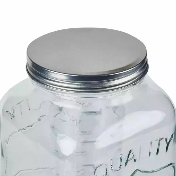 Dunelm 3.3L Glass Drinks Dispenser With Infuser And Stand 5 Dunelm 3.3L Glass Drinks Dispenser With Infuser And Stand - Image 3