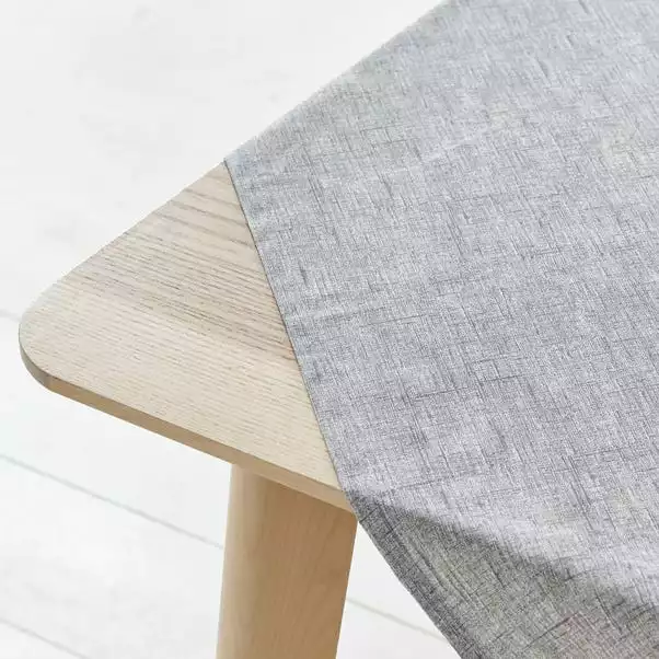 Dunelm Grey Wipe Clean Tablecloth 7 Dunelm Grey Wipe Clean Tablecloth - Image 5