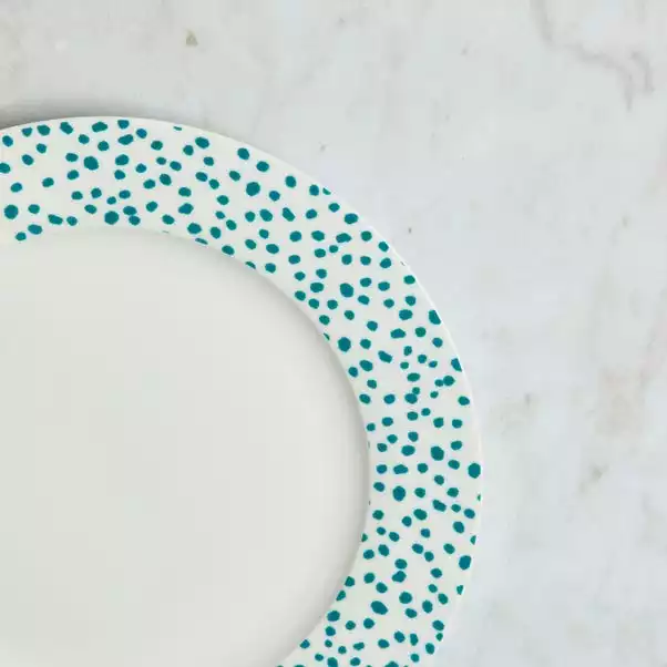 Dunelm Dottie Teal 12 Piece Dinner Set 6 Dunelm Dottie Teal 12 Piece Dinner Set - Image 4
