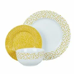 Dunelm Dotty Ochre 12 Piece Dinner Set 7 Dunelm Dotty Ochre 12 Piece Dinner Set -Dune Room Furniture Shop 1000167995 alt01