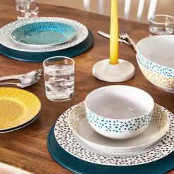 Dunelm Dotty Ochre 12 Piece Dinner Set 9 Dunelm Dotty Ochre 12 Piece Dinner Set -Dune Room Furniture Shop 1000167995 alt03