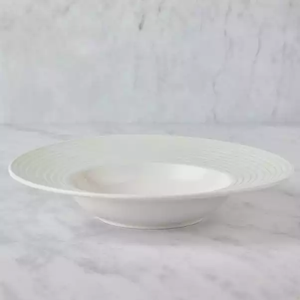 Dunelm Paige Porcelain Pasta Bowl 4 Dunelm Paige Porcelain Pasta Bowl - Image 2
