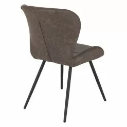 Seconique Quebec Set Of 4 Dining Chairs Brown PU Leather -Dune Room Furniture Shop 1000169720 alt03