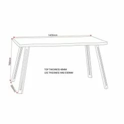 Seconique Quebec Wave Dining Table 7 Seconique Quebec Wave Dining Table -Dune Room Furniture Shop 1000169765 alt02