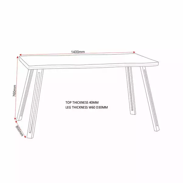Seconique Quebec Wave Dining Table 5 Seconique Quebec Wave Dining Table - Image 3
