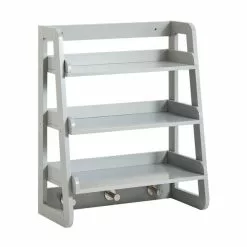 Lloyd Pascal Jasper Grey Wall Mounted Shelves With Chrome Hooks 9 Lloyd Pascal Jasper Grey Wall Mounted Shelves With Chrome Hooks -Dune Room Furniture Shop 1000182101 alt02