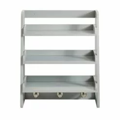 Lloyd Pascal Jasper Grey Wall Mounted Shelves With Chrome Hooks 10 Lloyd Pascal Jasper Grey Wall Mounted Shelves With Chrome Hooks -Dune Room Furniture Shop 1000182101 alt03