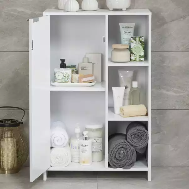 Lloyd Pascal Jaxon White Console Unit With Open Shelves 4 Lloyd Pascal Jaxon White Console Unit With Open Shelves - Image 2