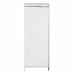 Lloyd Pascal Jaxon White Single Door Floor Cabinet With Adjustable Shelf -Dune Room Furniture Shop 1000182105 alt02