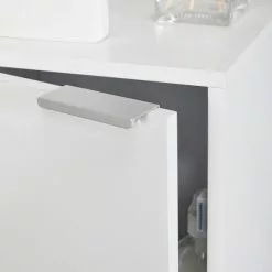 Lloyd Pascal Jaxon White Single Door Floor Cabinet With Adjustable Shelf -Dune Room Furniture Shop 1000182105 alt04