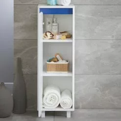 Lloyd Pascal Vienna White Single Door Floor Cabinet With Reversible 4 In 1 Colour Bar 12 Lloyd Pascal Vienna White Single Door Floor Cabinet With Reversible 4 In 1 Colour Bar -Dune Room Furniture Shop 1000182106 alt01