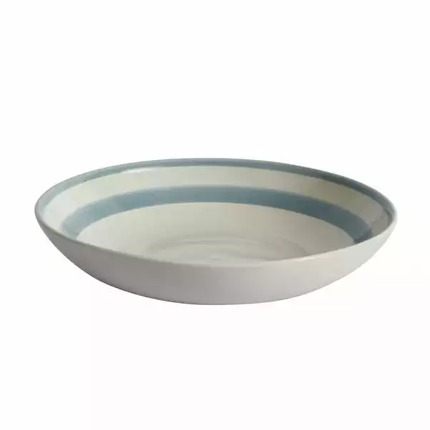 Dunelm Riviera Blue Stoneware Pasta Bowl 5 Dunelm Riviera Blue Stoneware Pasta Bowl - Image 3
