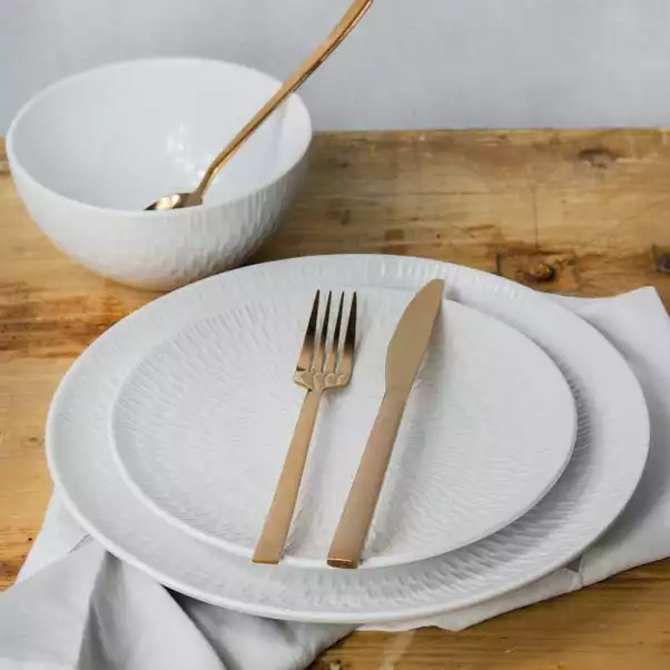 Dunelm Zen 12 Piece Dinner Set White 4 Dunelm Zen 12 Piece Dinner Set White - Image 2