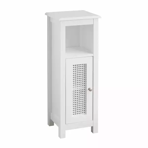 Lloyd Pascal Palermo Cane White Single Door Cabinet 8 Lloyd Pascal Palermo Cane White Single Door Cabinet - Image 6