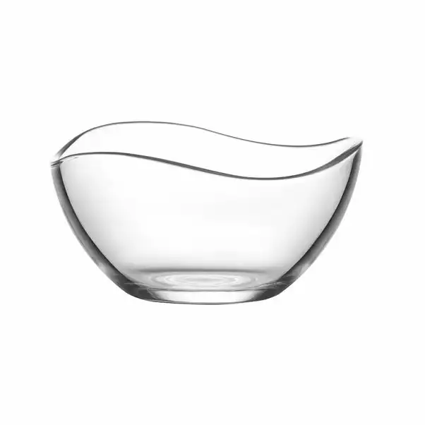 Dunelm Wave Glass Dessert Bowl 3 Dunelm Wave Glass Dessert Bowl