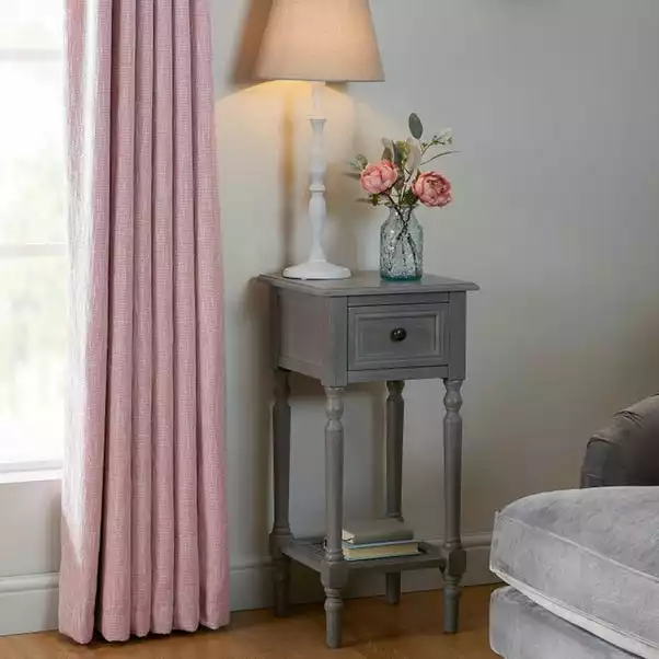 Dunelm Lucy Cane Grey Telephone Table 4 Dunelm Lucy Cane Grey Telephone Table - Image 2