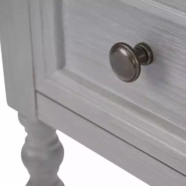 Dunelm Lucy Cane Grey Telephone Table 8 Dunelm Lucy Cane Grey Telephone Table - Image 6