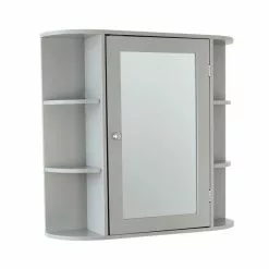 Lloyd Pascal Verona Grey Mirror Cabinet