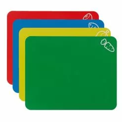Dunelm Set Of 4 Colour Coded Flex Chopping Mats