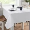 Dunelm Plain White Rectangle Tablecloth 1 Dunelm Plain White Rectangle Tablecloth -Dune Room Furniture Shop 30577646