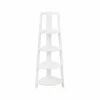 Lloyd Pascal White 4 Tier Corner Shelving Unit 1 Lloyd Pascal White 4 Tier Corner Shelving Unit -Dune Room Furniture Shop 30634092