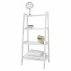 Lloyd Pascal White 4 Tier Ladder Shelving 2 Lloyd Pascal White 4 Tier Ladder Shelving -Dune Room Furniture Shop 30634093