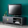 Dunelm Hanna Black Wide TV Stand 2 Dunelm Hanna Black Wide TV Stand -Dune Room Furniture Shop 30645287