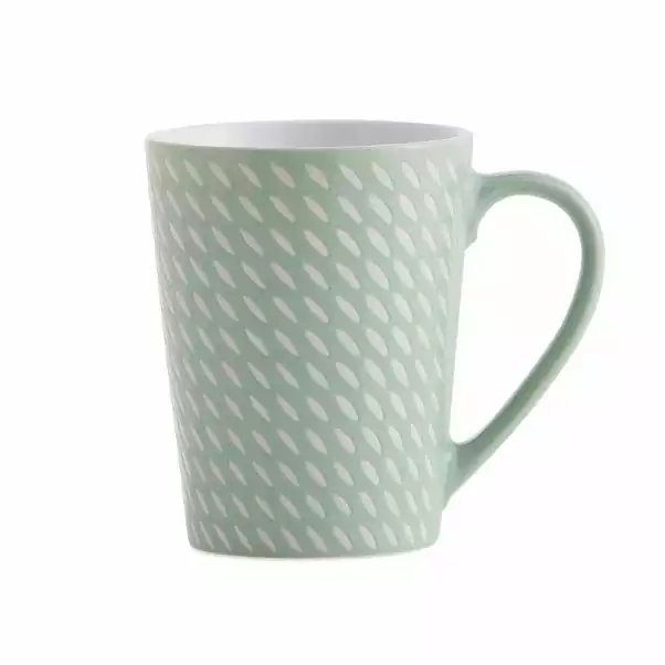 Dunelm Set Of 4 Mint Green Dash Mugs 3 Dunelm Set Of 4 Mint Green Dash Mugs