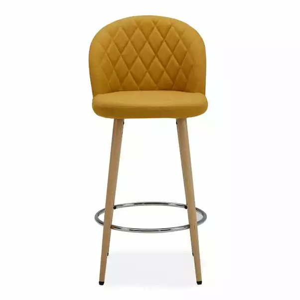 Dunelm Astrid Fabric Bar Stool 4 Dunelm Astrid Fabric Bar Stool - Image 2